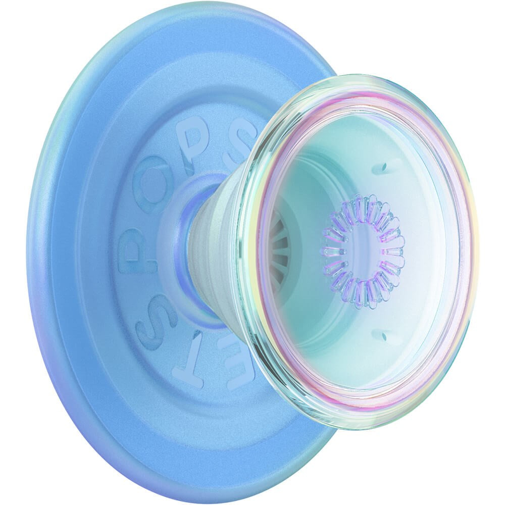 POPSOCKETS PopGrip Opalescent Blue Translucent MagSafe - Stativ og grep