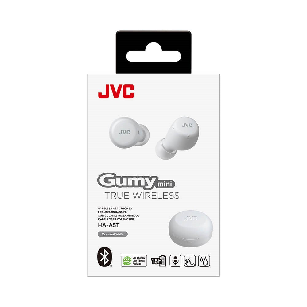 JVC Gumy Mini HA-A5T True Wireless In-Ear Headset - Hvit