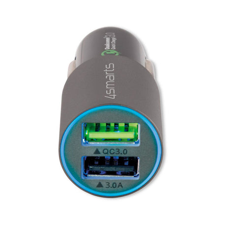 4smarts Rapid 18W QC billader - 2 x USB-A - Grå