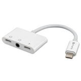 4smarts SoundSplit 6.5 cm Lightning To 2x Lighting 3.5mm Audio Splitter - Hvid