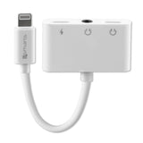 4smarts SoundSplit 6.5 cm Lightning To 2x Lighting 3.5mm Audio Splitter - Hvid