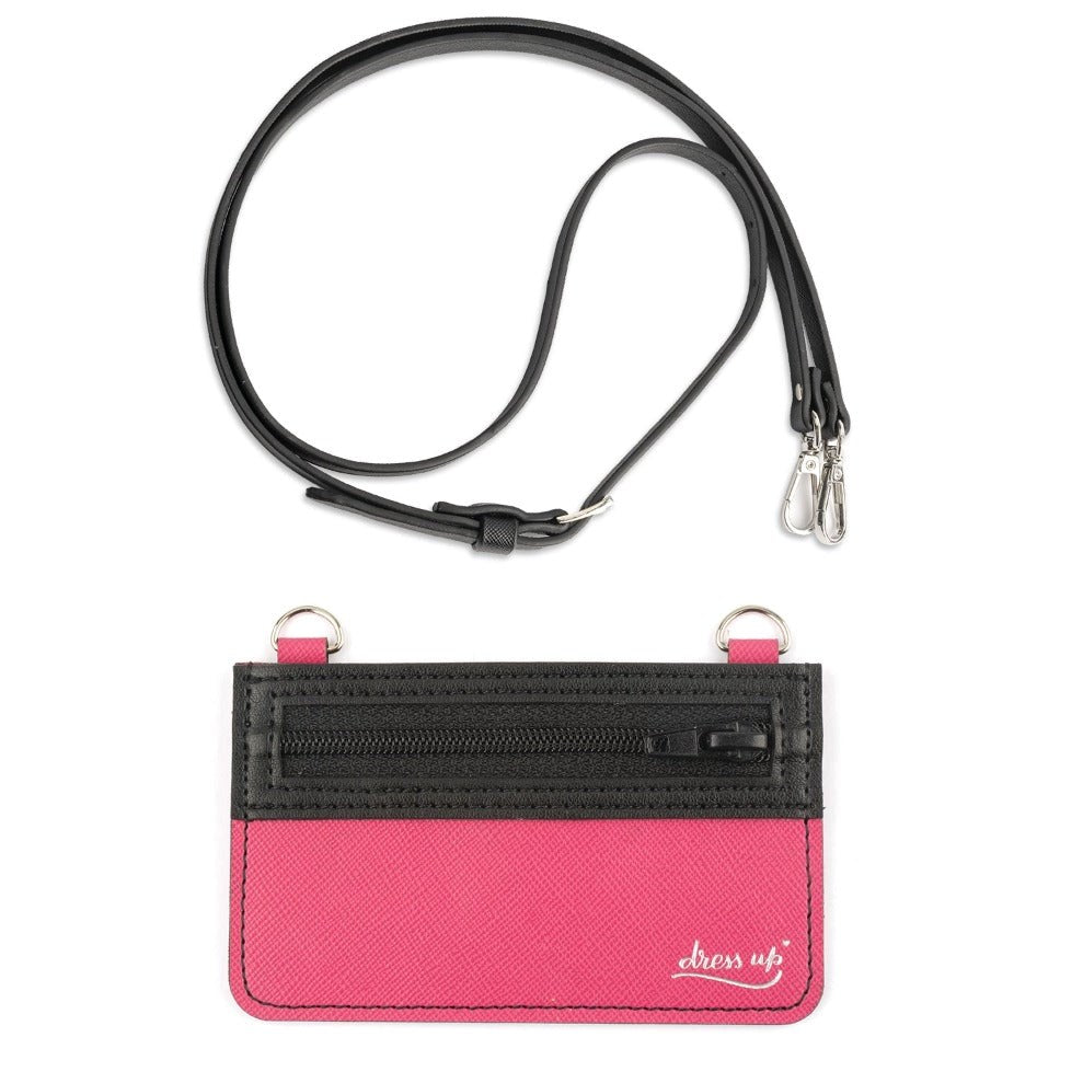 4Smarts DressUP Mobilholder m. Rem &amp; kortholder - Svart / Rosa