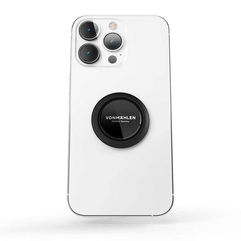 VONMÄHLEN Backflip Pure 3-in-1 Phone Grip Magnetisk Mount / Ståfunktion & Fingerring - Sort