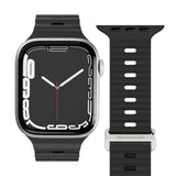 Vonmählen Apple Watch (38/40/SE/41/42 mm) Wave Band 2 resirkulert silikonstropp - svart