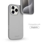 Vonmählen iPhone 16 Pro Max Eco Silikon Bakdeksel - MagSafe-kompatibel - Lysegrå