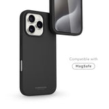 Vonmählen iPhone 16 Pro Eco Silikone Bagside Cover - MagSafe Kompatibel - Black