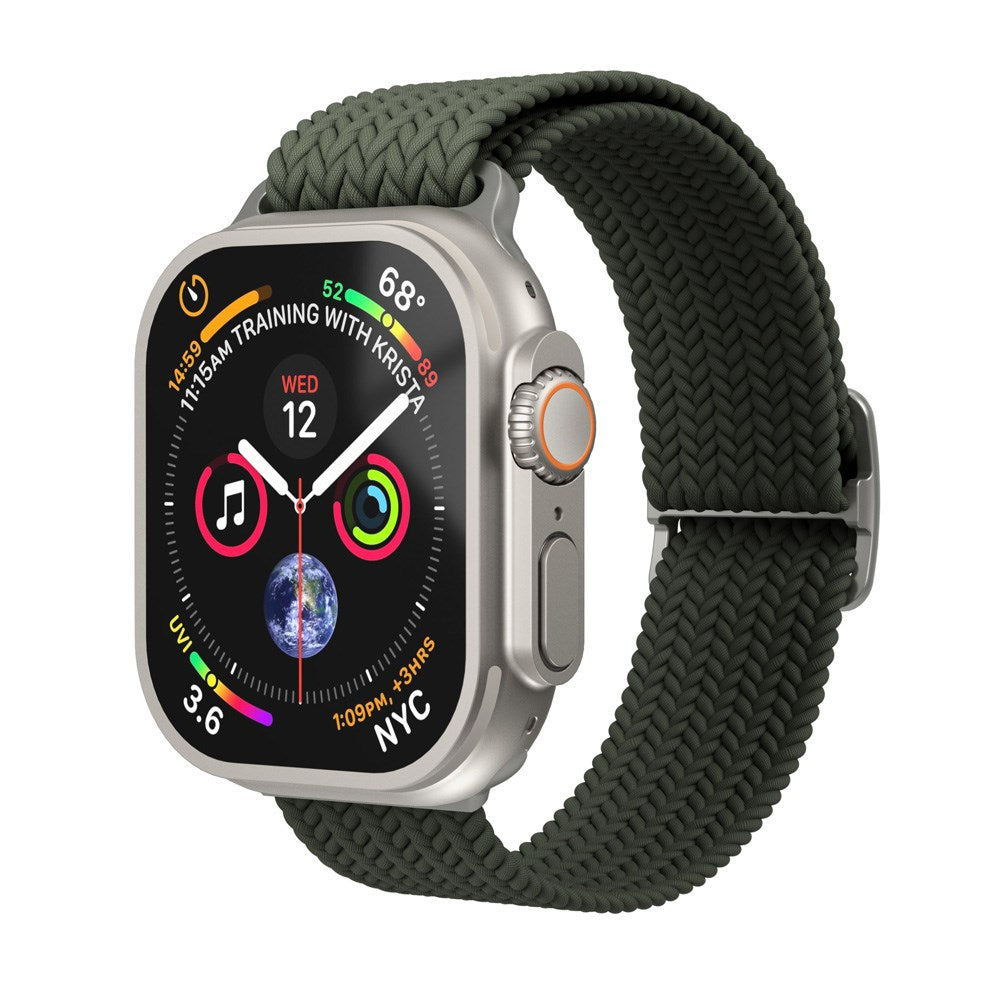 Vonmählen Apple Watch (42/44/45/SE/46/49 mm) Vevd Loop Nylon Watch Strap - Oliven