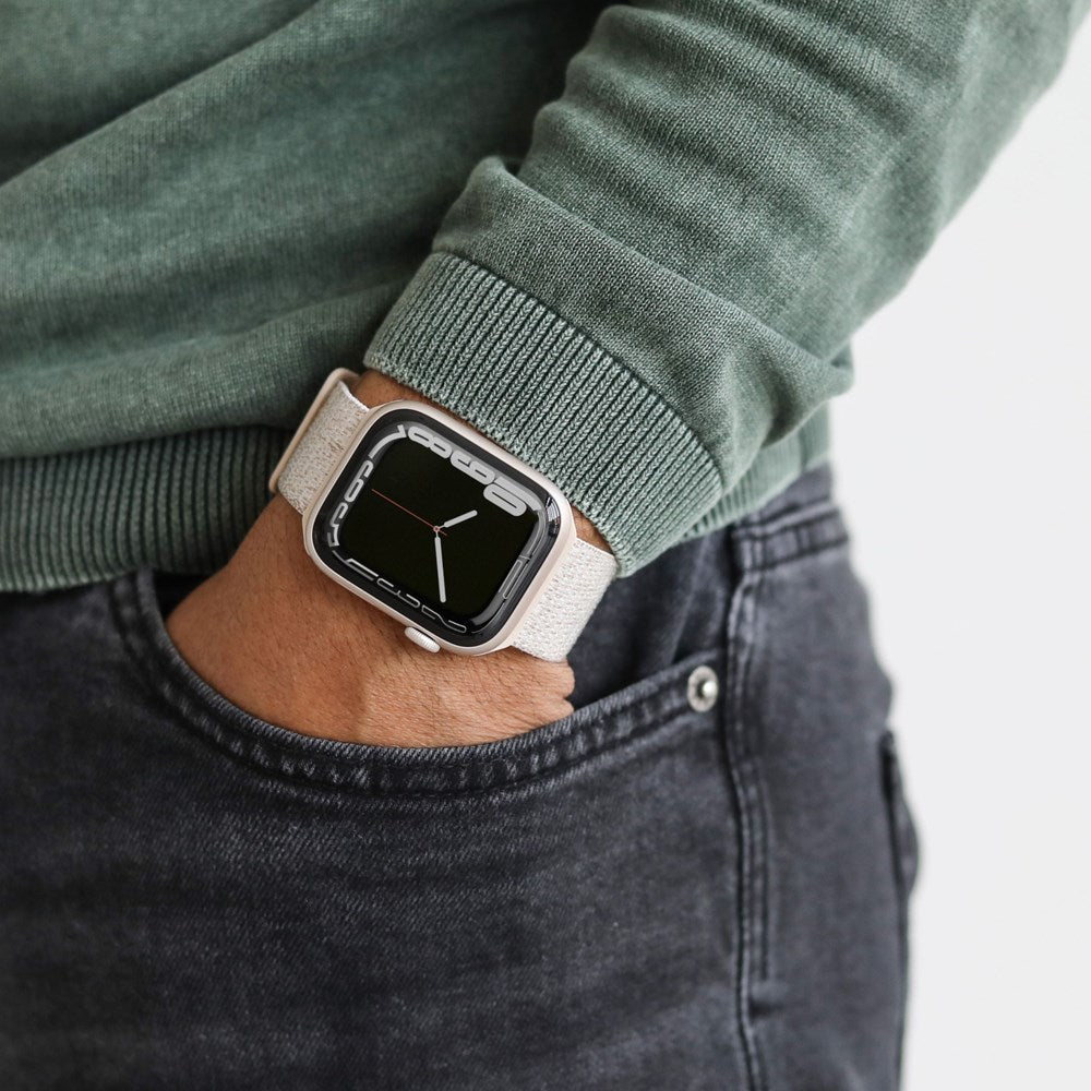 Apple Watch (42/44/45/46/SE/49mm) Vonmählen Fitness Loop 2 Nylon Urrem - Grå