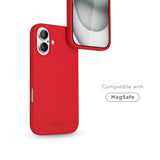 Vonmählen iPhone 16 Eco Silikon Bakdeksel - MagSafe-kompatibel - Firecracker