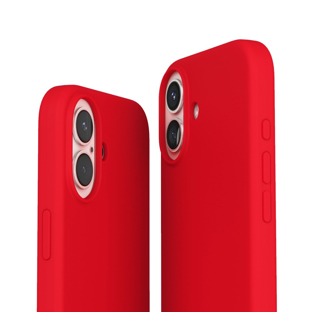 Vonmählen iPhone 16 Eco Silikon Bakdeksel - MagSafe-kompatibel - Firecracker