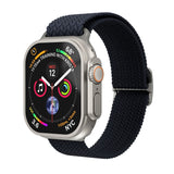 Vonmählen Apple Watch (42/44/45/SE/46/49 mm) vevd løkke i nylonklokkerem - marine