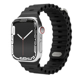 Vonmählen Apple Watch (42/44/SE/45/46/49 mm) Wave Band 2 resirkulert silikonstropp - svart