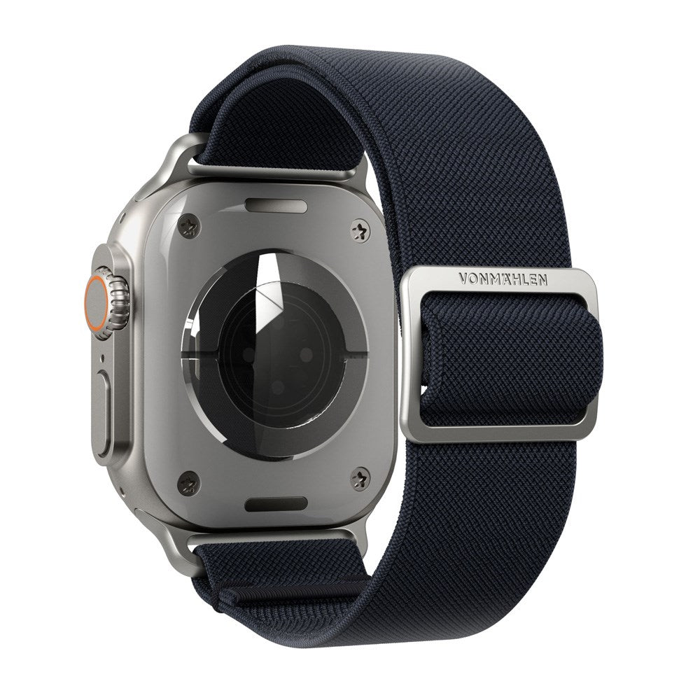 Vonmählen Apple Watch (42/44/SE/45/46/49 mm) Klassisk Nylon Loop Watch Strap - Navy