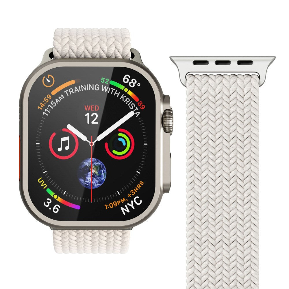 Vonmählen Apple Watch (42/44/45/SE/46/49 mm) Vevd Loop Nylon Watch Strap - Creme