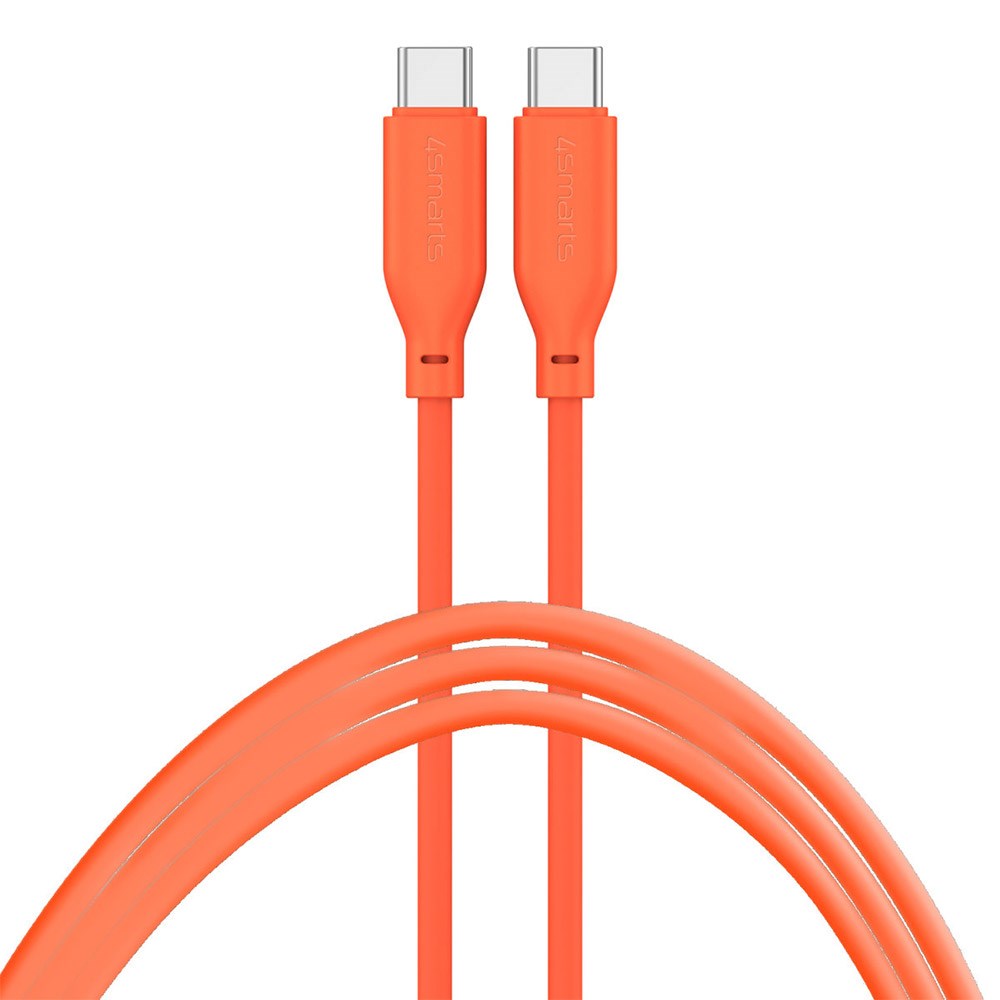 4smarts High Flex USB-C til USB-C-kabel 60W - 1,5 meter - oransje