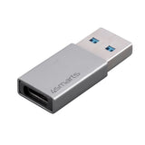 4smarts USB-C til USB-A Adaptersæt - 2 Stk. - Grå