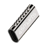 4Smarts USB-C til USB-C vinklet adaptersett - 4 stk. - Svart