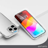 iPhone 15 4smarts Premium startsett - MagSafe bakdeksel, skjermbeskytter og 20W vegglader - Gjennomsiktig / Hvit