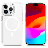 iPhone 15 Pro 4smarts Hybrid Guard Bakdeksel - MagSafe-kompatibel - Gjennomsiktig / Hvit