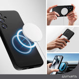 Samsung Galaxy S24+ (Plus) 4Smarts Liquid Silikon Cupertino Bakdeksel - Qi2-kompatibel - Svart