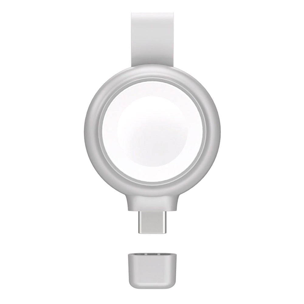 4smarts hurtiglader til Apple Watch - Sølv / Hvit