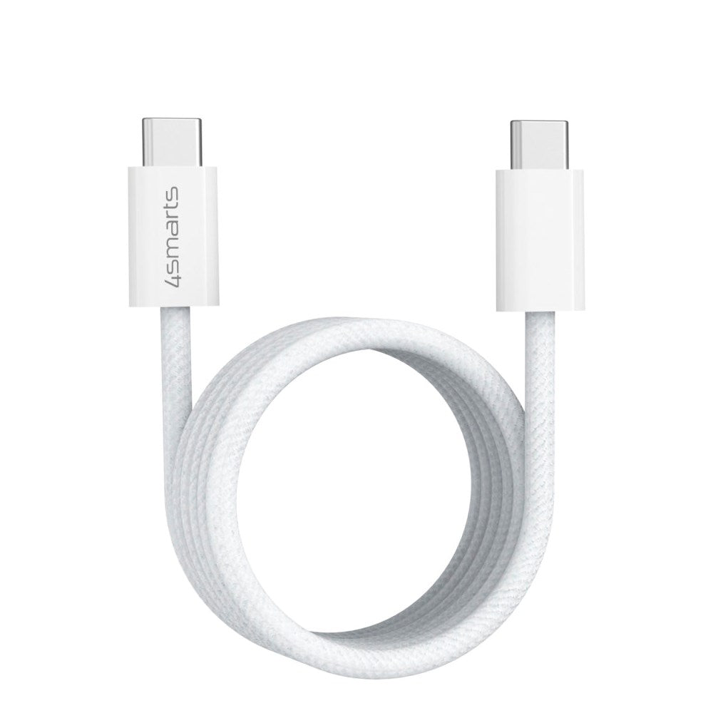 4smarts magnetisk USB-C til USB-C-kabel 100W PD - 1,5 m - Hvit
