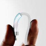 4smarts 4in2 15W multiladekabel - 2 x USB-C / Lightning / Micro USB 120 cm - Hvit