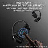 4smarts True Wireless SkyBuds Sport Headset - Open-Ear - Sort