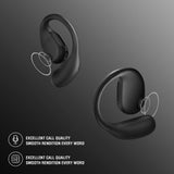 4smarts True Wireless SkyBuds Sport Headset - Open-Ear - Sort