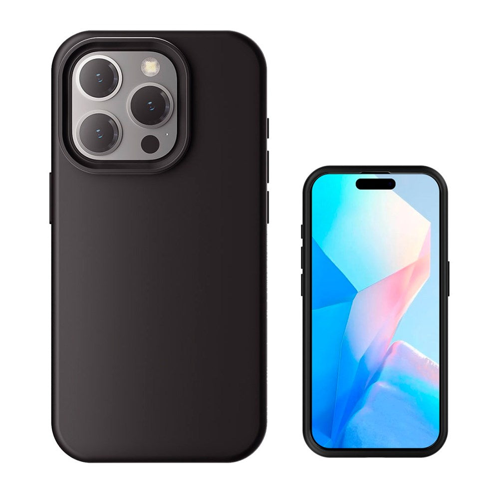 iPhone 16 Pro 4Smarts Liquid Silicone Cupertino Bakdeksel - MagSafe-kompatibel - Svart