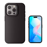 iPhone 16 Pro 4Smarts Liquid Silicone Cupertino Bakdeksel - MagSafe-kompatibel - Svart