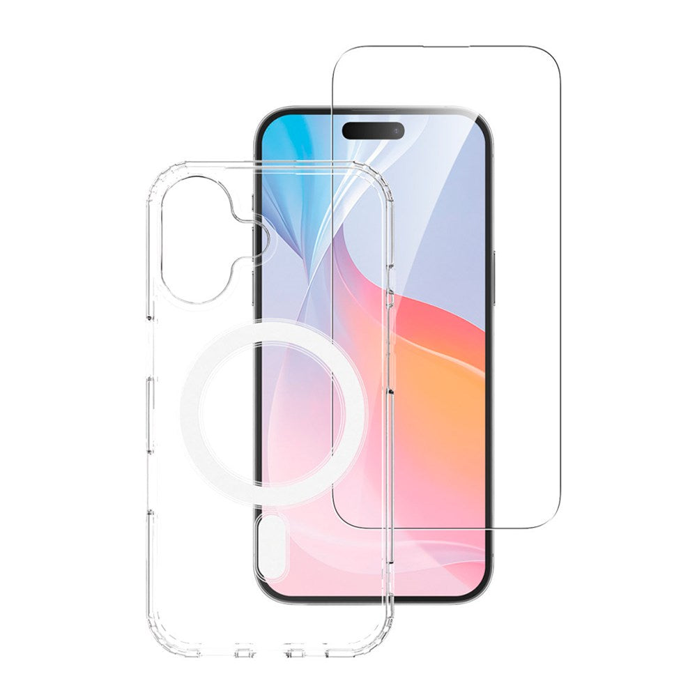 iPhone 16 Plus 4smarts 360° Premium beskyttelsessett (MagSafe bakdeksel + skjermbeskytter)
