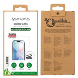 iPhone 16 Pro Max 4smarts Second Glass Herdet glass m. Monteringsramme - Case Friendly - Gjennomsiktig