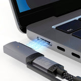 2-i-1 ladekabel - 4smarts - USB-C-kabel og MagSafe 3-adapter - 100W / 2m - Svart