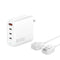 Reiselader 100W / 3x USB-C &amp; 1x USB-A - 4smarts GaN Flex Pro - Hvit