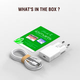 Vægoplader USB-C til Lightning Kabel - 4smarts - 20W / 1.5m - Hvid