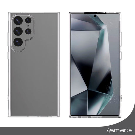 4Smarts 360° beskyttelsessett m. Deksel og skjermbeskytter - Samsung Galaxy S25 Ultra - Gjennomsiktig
