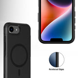 4smarts - iPhone 16e Defend Hybrid Deksel - MagSafe-kompatibel - Svart