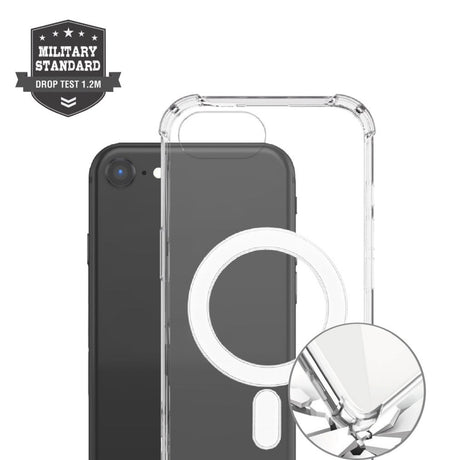 4smarts - iPhone 16e Ibiza Hybrid-deksel - MagSafe-kompatibel - Gjennomsiktig