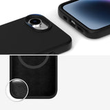 4smarts - iPhone 16e Silikondeksel - MagSafe-kompatibel - Svart