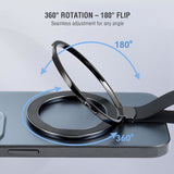 Magnetisk fingerring - 4smarts - MagSafe-kompatibel - 2 stk - Svart / oransje