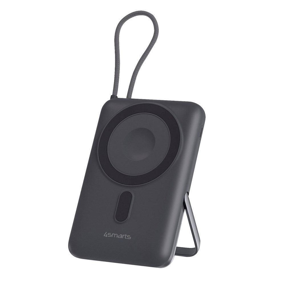 4smarts - Enterprise Pocket 10.000 mAh Trådløs PowerBank - 22.5W - Space Grey