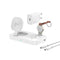4smarts - 3-i-1 Qi2 Trådløs Opladningsstation - MagSafe Kompatibel - Hvid