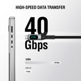 4smarts - DigitCord Enterprise USB-C Kabel 240W - 1.5m - Sort