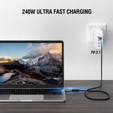 4smarts - DigitCord Enterprise USB-C Kabel 240W - 1.5m - Sort