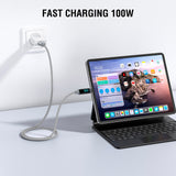 4smarts - DigitCord USB-C Kabel 100W - 1.5m - Grå