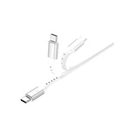 4smarts - USB-C til USB-C Kabel 60W - 1.5 m - Hvid