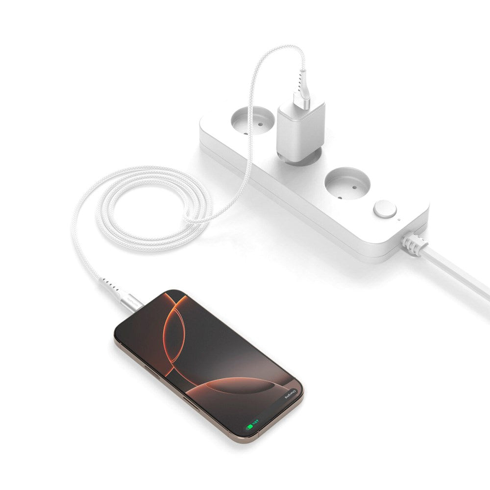 4smarts - USB-C til USB-A Kabel 18W - 1.5 m - Hvid