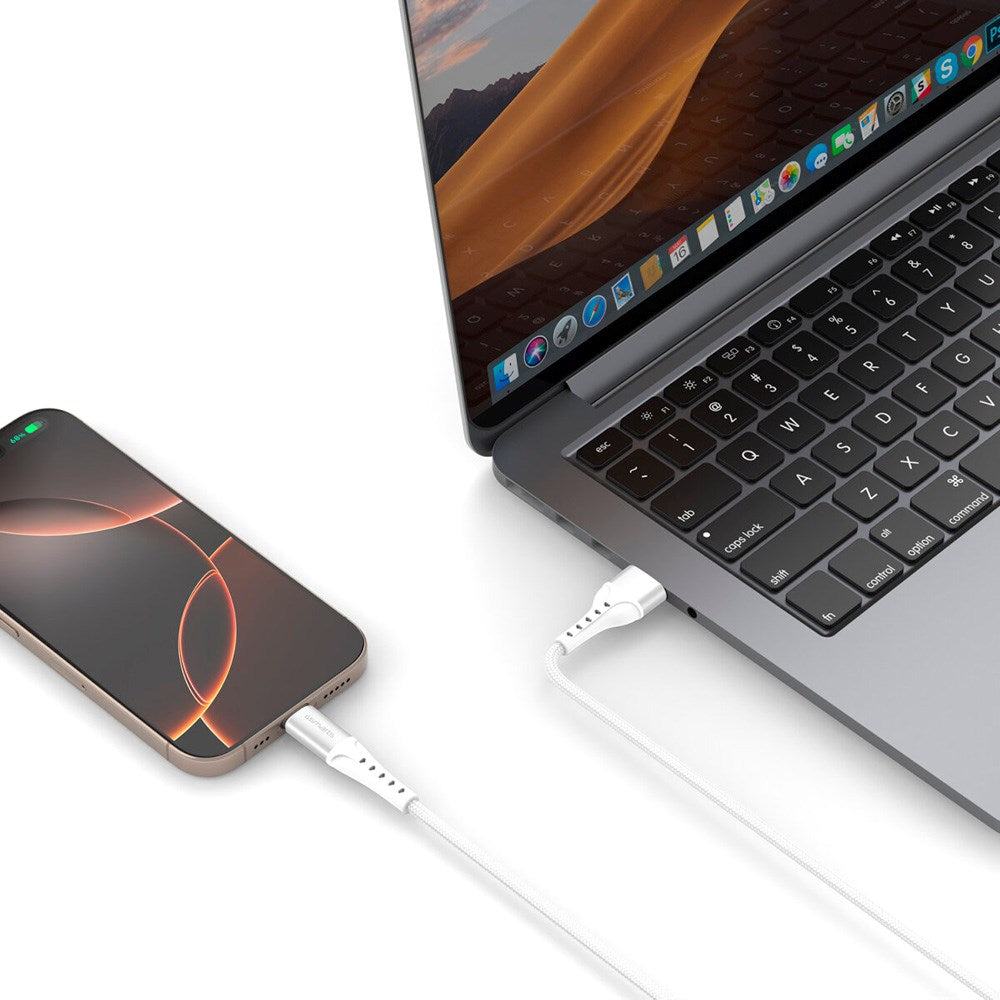 4smarts - USB-C til USB-A Kabel 18W - 1.5 m - Hvid