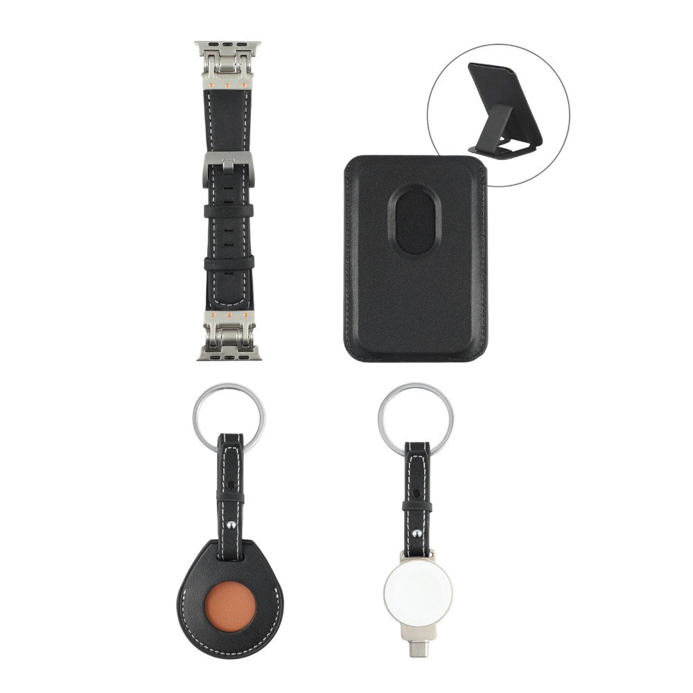 4smarts Tilbehørssæt 4 stk. - MagSafe Kompatibel - Sort